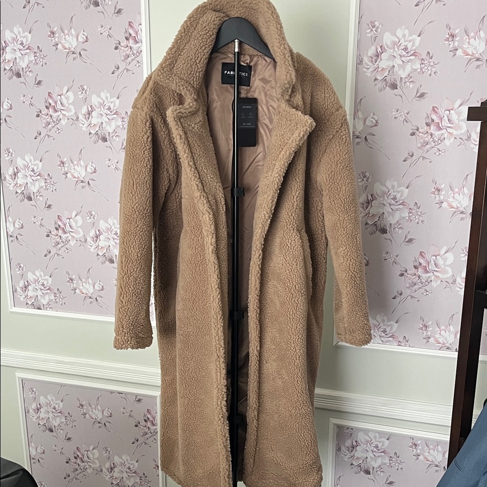 Fabletics Tan Teddy Jacket